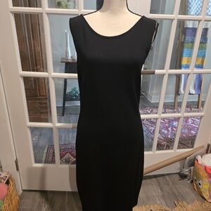 St. John Collection Black Sleeveless Sheath Dress